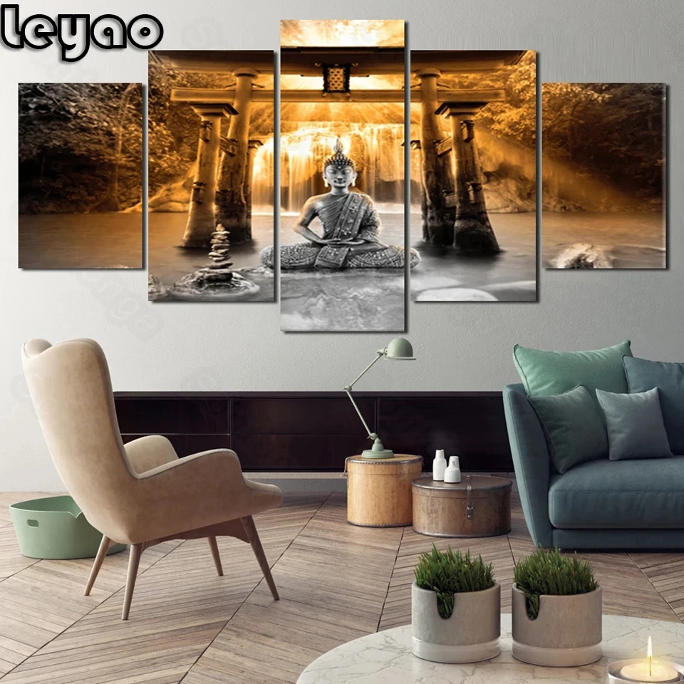 

Камни в форме ромба/круглый дрель алмазов картина статуя Будды Shimen 5 шт. Алмазная Вышивка Мульти-картина крестом 5D домашний декор