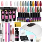 Набор для маникюра, профессиональный маникюрный набор для ногтей, гель-лаки, набор гель-лаков для ногтей с УФ-лампой