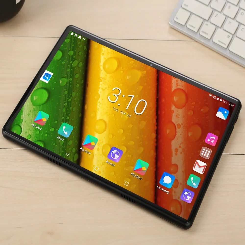 10,1 дюймовый планшет, 2.5D, стальной экран, Android 9,0, десять ядер, 8 ГБ ОЗУ, 128 Гб ПЗУ, S-IPS, Wi-Fi, Bluetooth, gps, планшетный ПК, 10,1+ подарок