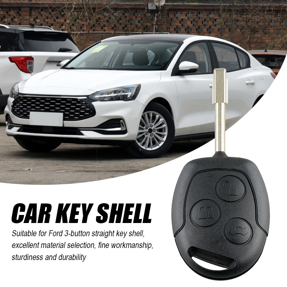 

Car Key Shell Case Remote 3 Button Key Fob Replacement for Mondeo Focus 2 3 Festiva Fiesta Transit Car Accessory Parts