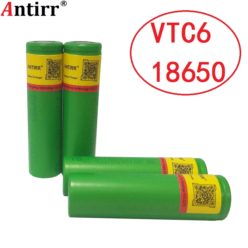 Оригинальный VTC6 3 7 V 3000mAh 18650 литий ионный аккумулятор 30A разряда для sony US18650VTC6