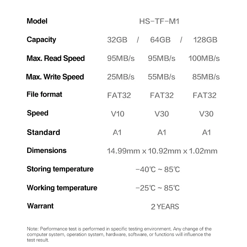 

HIKVISION Micro SD Card 32G Class10 SDXC TF Card 128GB 64G Max 100Mb/s Memory 4K Recording series for Car DVR