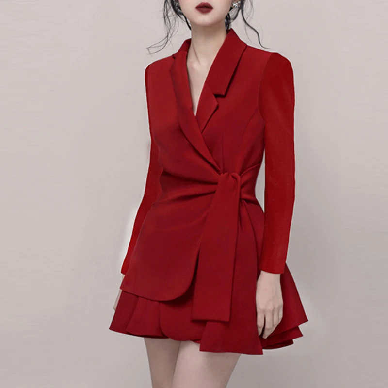 INDRESSME новинка 2019 женский модный OL стиль комплект из 2 предметов костюм глубокий v