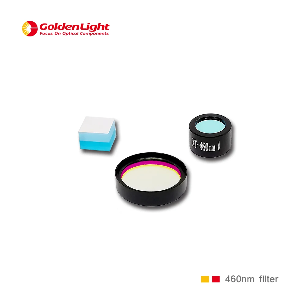 

OEM Custom size colorful 460nm / D25*6mm / narrow band pass optical filter / for Biochemical analyzer / Eliasa Interference