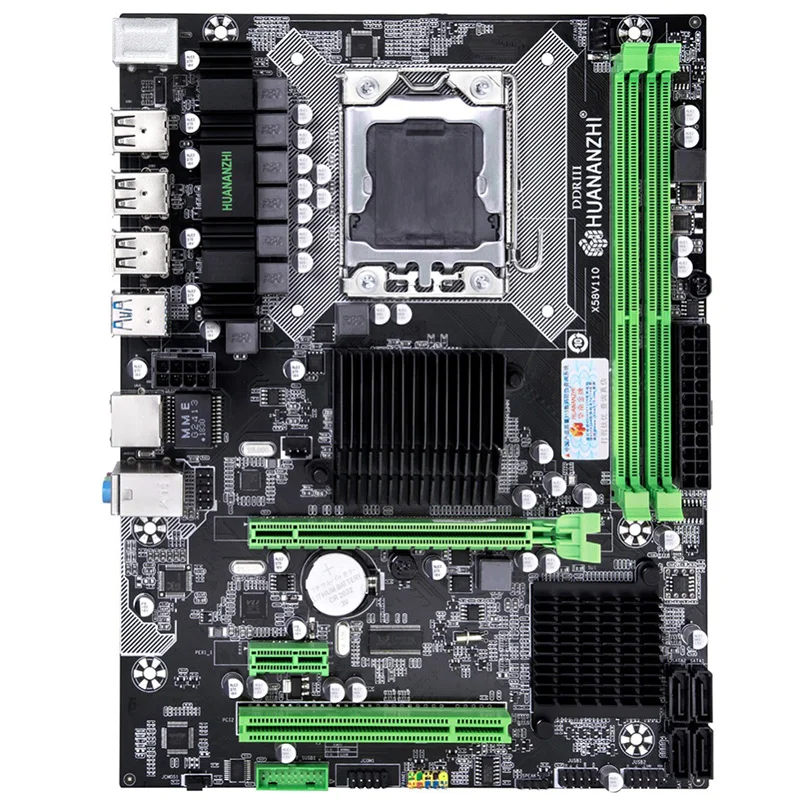 Материнская плата HUANANZHI X58 Pro для X5675 X5680 X5690 USB3.0 ОЗУ DDR3 2 канала макс. 2x16 Гб памяти |