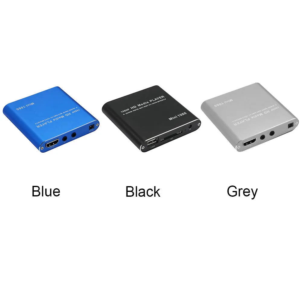 Мини HDD медиаплеер хост 1080P Full HD tv Box USB внешний мультимедийный плеер кардридер HDMI MKV AVI H.264 RMVB WMV MMC