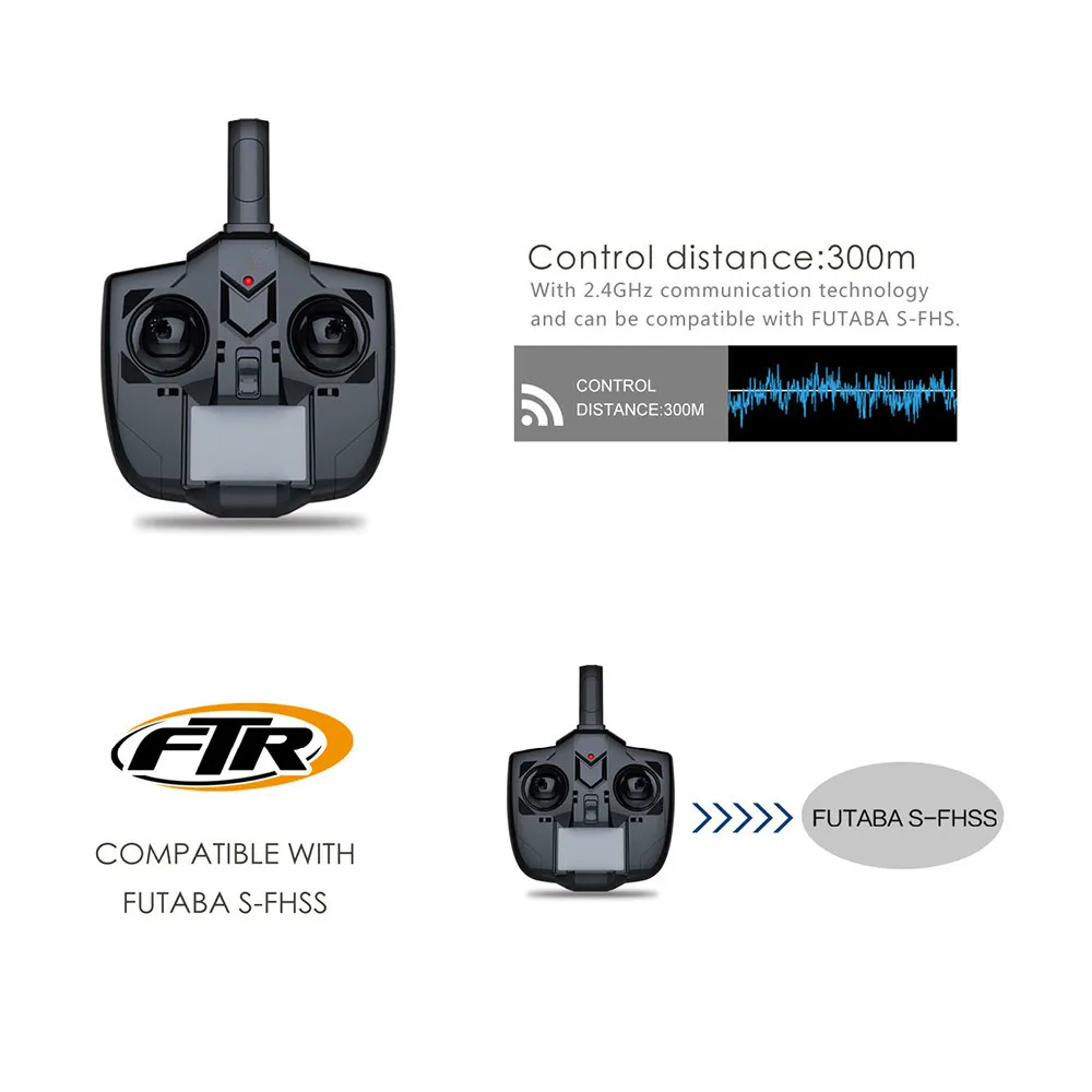 RC самолет DHC-2 A600 RTF 2,4G бесщеточный двигатель 3D/6G пульт дистанционного управления Самолет совместимая Futaba S-FHSS самолет планер игрушки