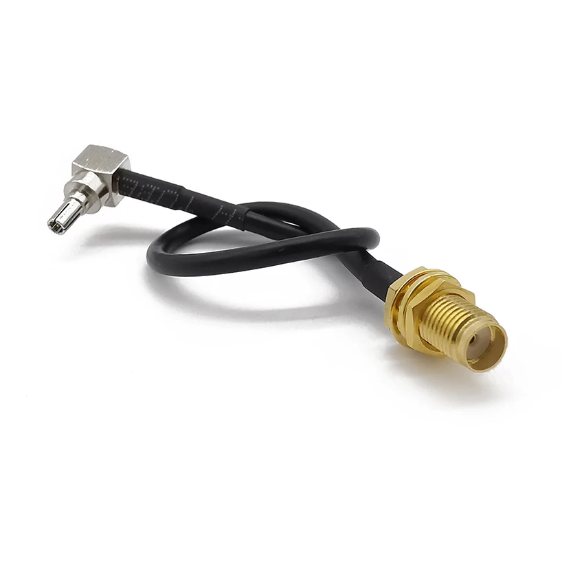 RF SMA мама К CRC9 ОТРЕЗОК кабеля перегородка переключатель штекер прямоугольный