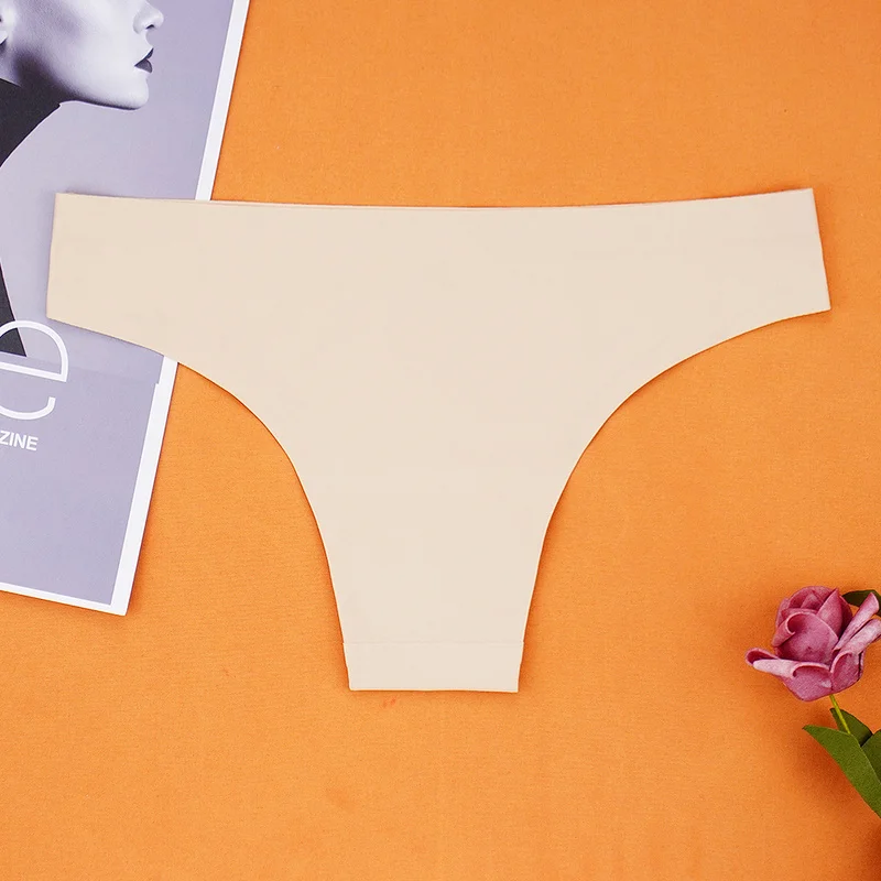 Стринги женские бесшовные дышащие с низкой посадкой Размеры S M L XL 3 шт./упак. |