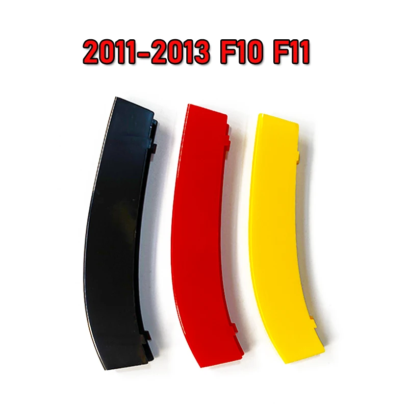 

3 шт. для BMW G30 F10 E60 E39 F07 F11 G31 5 серии 2021 2020 аксессуары ABS Германия флаг цвет автомобиля гонки гриль полосы отделка Зажим