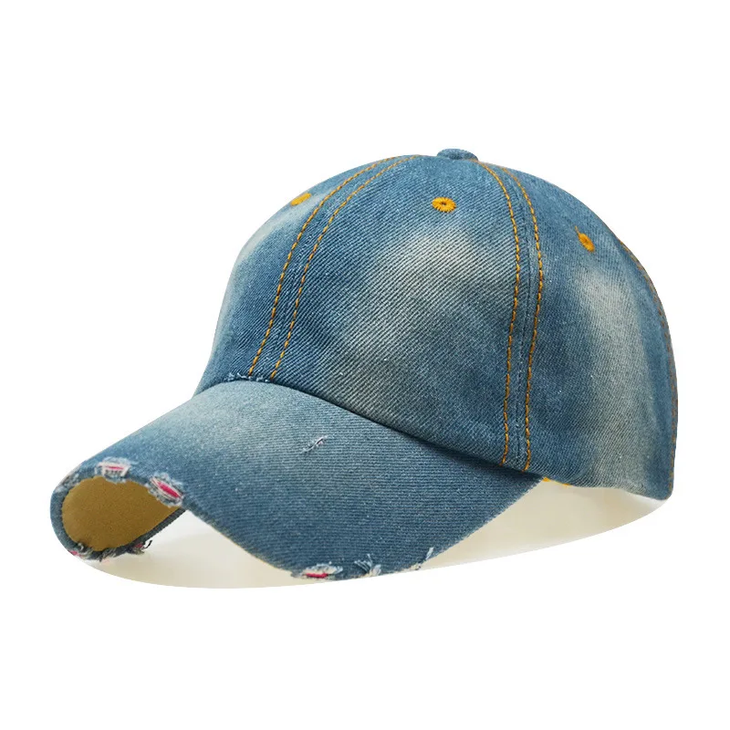 

Everyday Unisex Baseball Cap 100% Cotton Fits Men Women Washed Denim Adjustable Dad Hat
