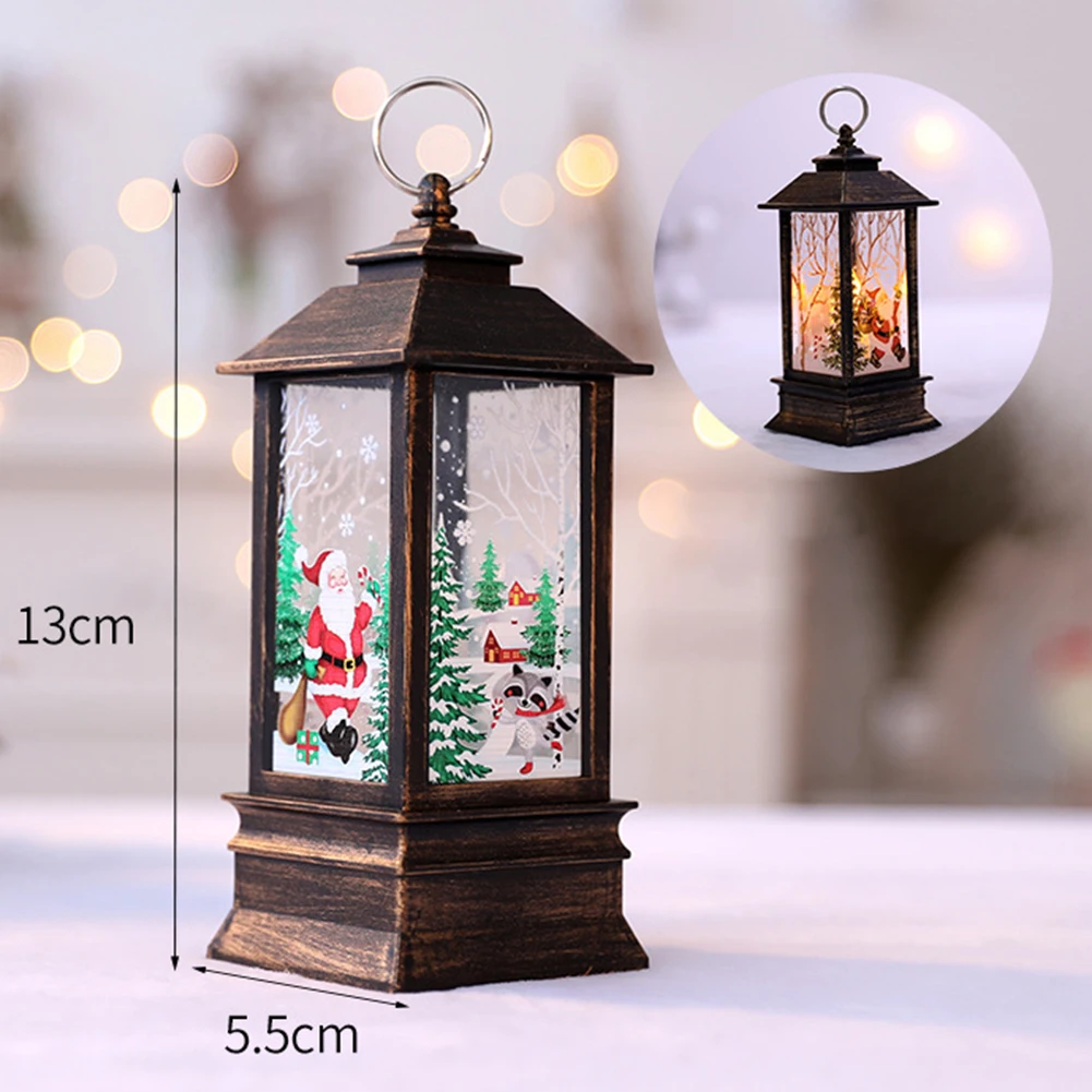 

Newly LED Christmas Holiday Love And Peace Lights Portable Small Oil lamp Desktop Decoration