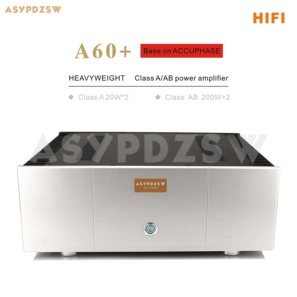 

HIFI A60+ Pure class A Power amplifier Reference accuphase A60 current 2SA1943/2SC5200 20W*2 Class AB 200W*2