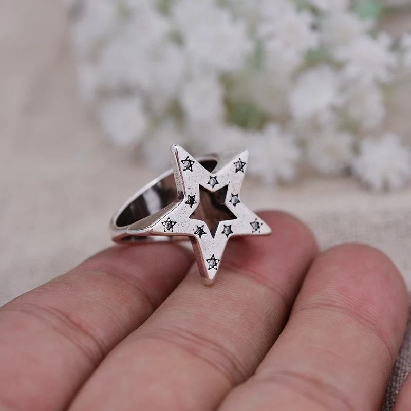 New Arrival 30% Silver Plated Trendy Star Shiny Crystal Ladies Engagement Ring Wholesale Jewelry Cheap Women Never Fade