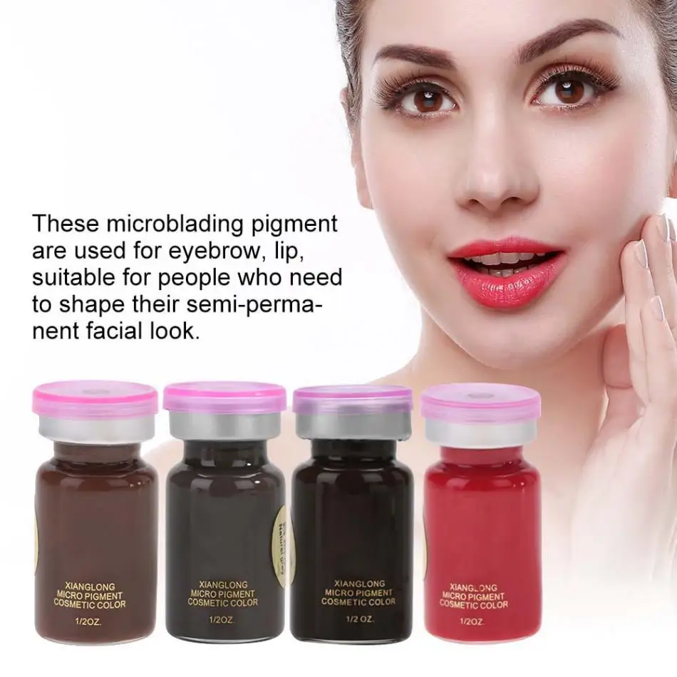 8ml/Bottle Eyebrow Lip Tattoo Plant Pigment Microblading Pigment Ink Makeup Tool Permanent Makeup Tattoos Ink Pigment For Lip