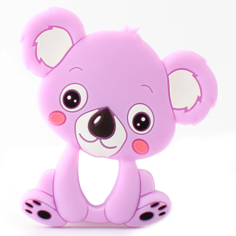 21 Keep& Grow 1 шт. Силиконовые Детские Прорезыватели в виде животных для грызунов пищевого класса грызуны коала собака динозавр Прорезыватель Силиконовые бусы для прорезывания зубов игрушки подарки - Color: 21