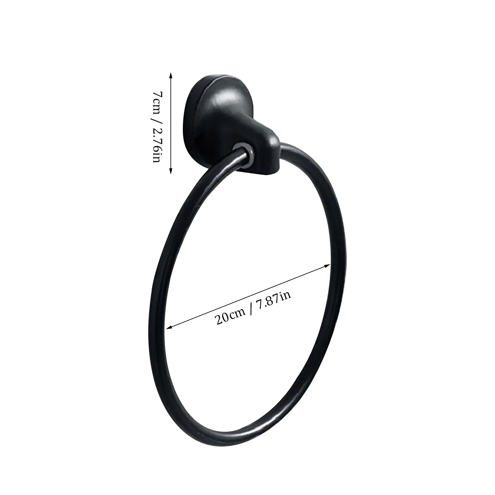 

40# Stainless Steel Towel Ring Bathroom Towel Ring Toilet Circular Rack Towel Ring Hardware Pendant Wall-mounted Hanging Ring