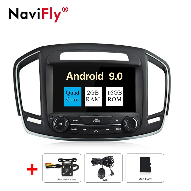 NaviFly Android 9,0 автомобильный DVD gps навигатор плеер для Opel Vauxhall Insignia Автомобильный Радио стерео плеер Поддержка wifi BT - Цвет: 16G add camera