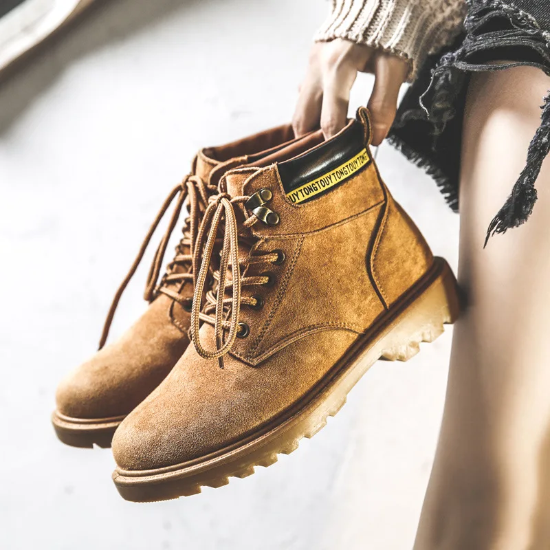 Fujin/женские зимние ботинки Прямая поставка Ботинки на платформе Женские теплые