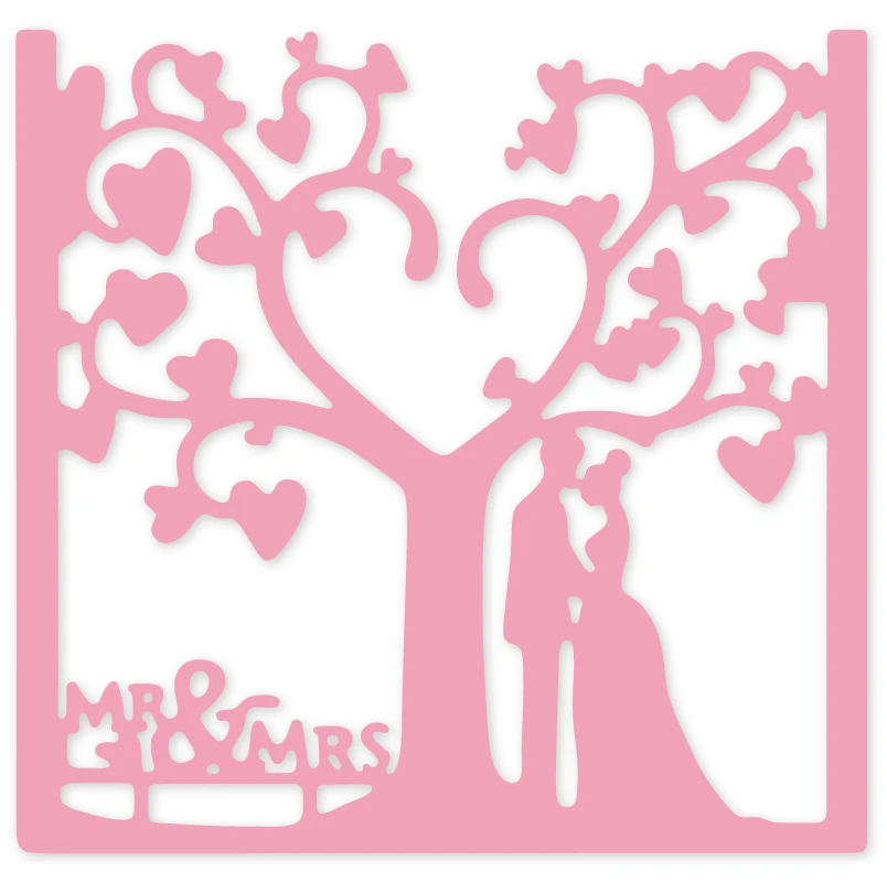 Hemere под деревом пара металлических вырубных штампов Скрапбукинг Фотоальбом