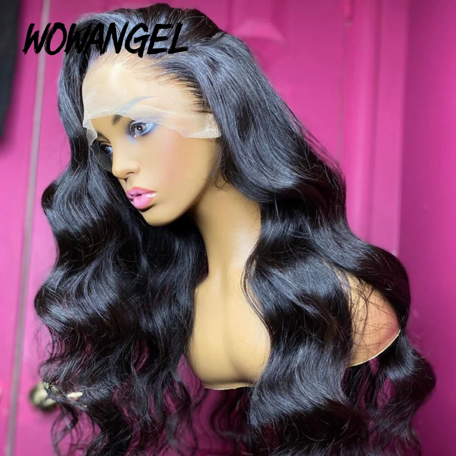 Body Wave Lace Front Wig Human Hair For Black Women Brazilian Hair Lace Frontal Wigs Pre Plucked 28 30 Inch Loose Deep Wave Wig
