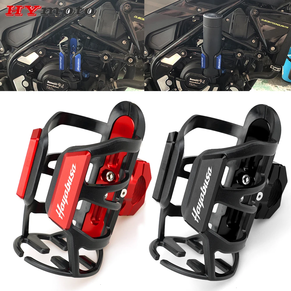 

Motorcycle Beverage Water Bottle Cage For SUZUKI HAYABUSA GSXR1300 GSX1300R GSX 1300R GSXR 1300 CNC Water Drink Cup Holder Stand