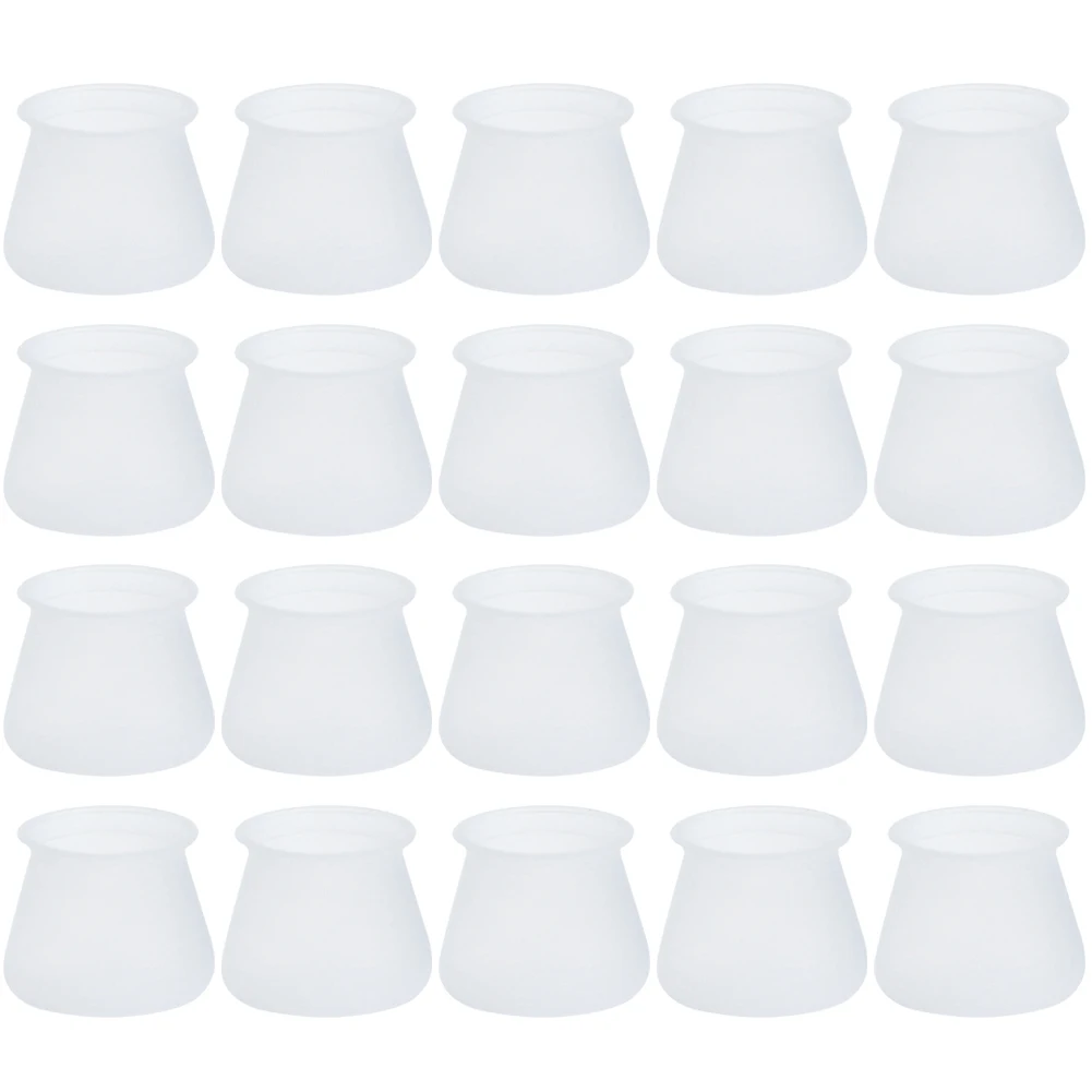 

Chair Foot Protector 20Pcs Home Furniture Table Chair Leg Protection Cap Silicone Anti Scratch Anti-slip Protector Mat
