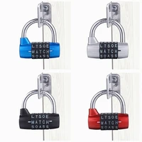 combination lock 5 letter outdoor safety padlock for school gym toolbox gate case hasp storage black blue red silver
