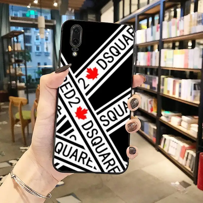 

DSQUARED2 DSQ2 ICON Maple Ieaf luxury high quality Phone Case For Huawei honor Mate P 10 20 30 40 Pro 10i 9 10 20 8 x Lite