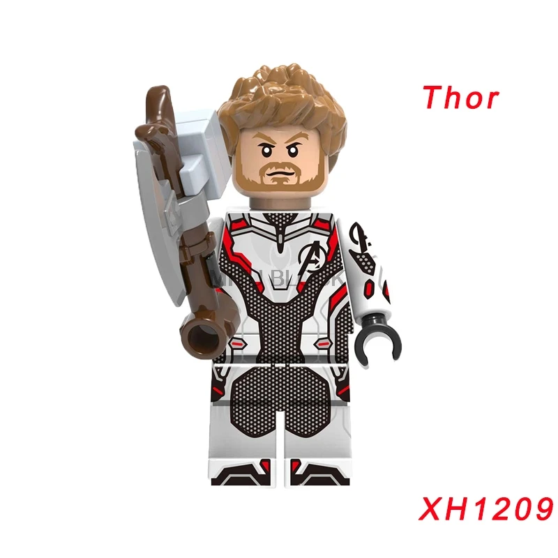 xh1209 Single Sale Avengers 4 End Game Space Suit With Micro Figures Tony Stark Thor Hawkeye For Children Toys Building Blocks - Цвет: xh1209