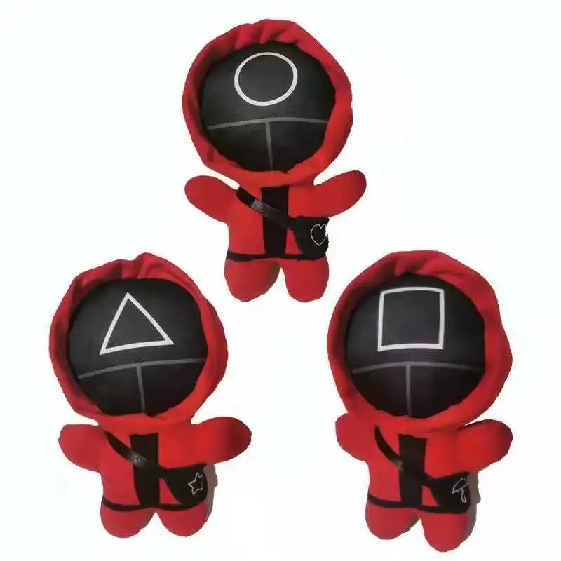 

TV Squid Game Plush Toy Kawaii Peluche Stuffed Doll Korean Funny Cartoon Squid Game Character Toys Halloween Christmas Kids Gift
