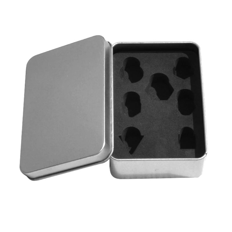 

7pcs Dice Standard Size Set Metal Box