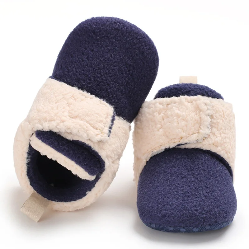 

Newborn Baby Socks Shoes Boy Girl Toddler First Walkers thicker Booties Cotton Anti-slip Warm Infant Crib Shoes C495 TX02