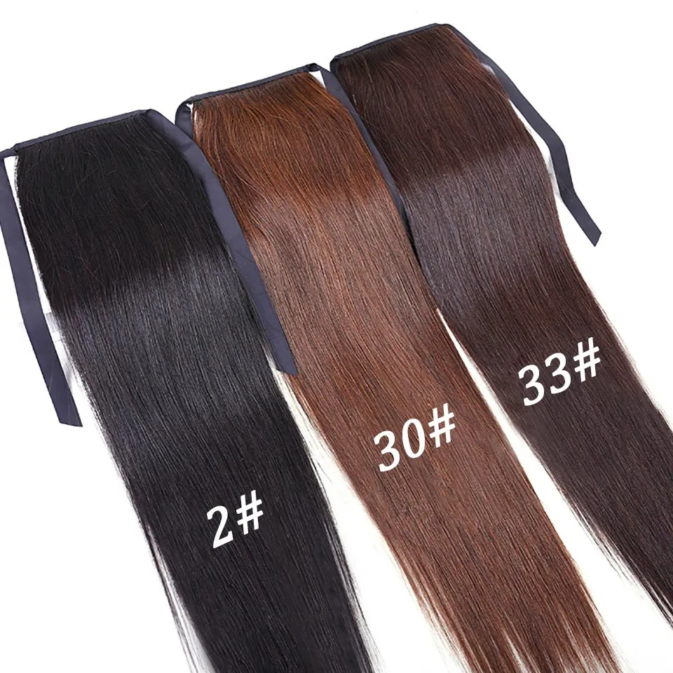 Может быть Стиль бразильский Волосы Remy &quotконский хвост&quot Обёрточная бумага