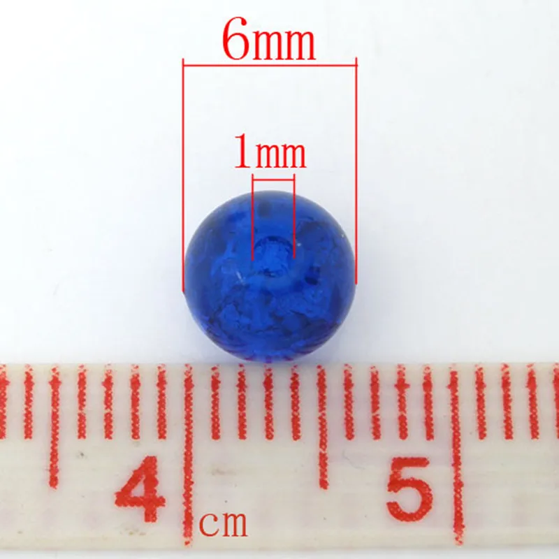 DoreenBeads круглые стеклянные бусины глубокий синий цвет модные DIY ювелирные изделия