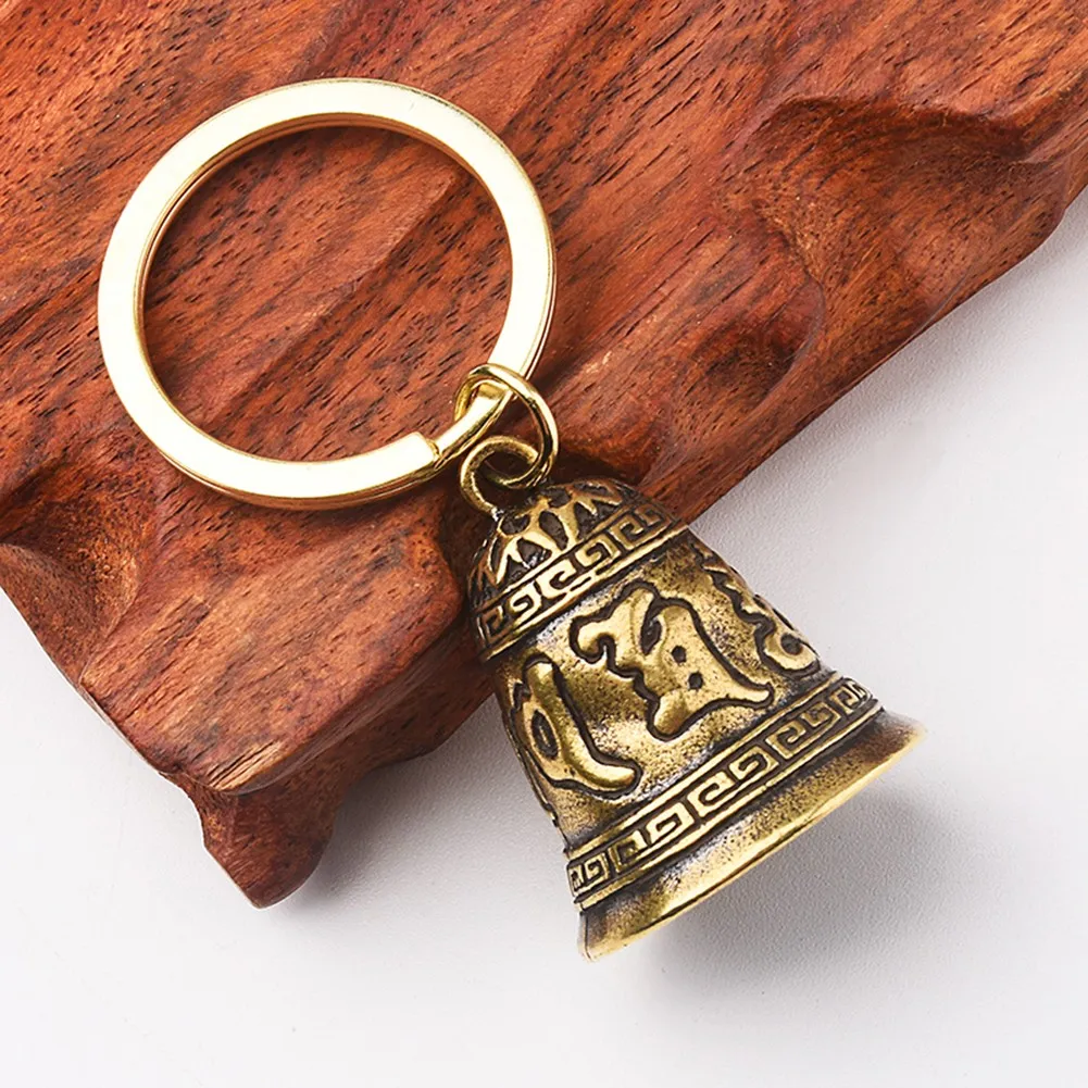 

Brass Key Buckle Pure Copper Handmade Bell Car Key Chain Bag Car Key Pendant High Quality