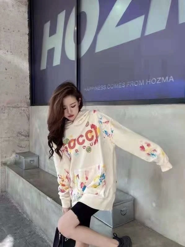 

Новинка Осень-зима 2021, Женский Повседневный свитер с капюшоном и принтом граффити из мультфильма, худи, свитшот, топы