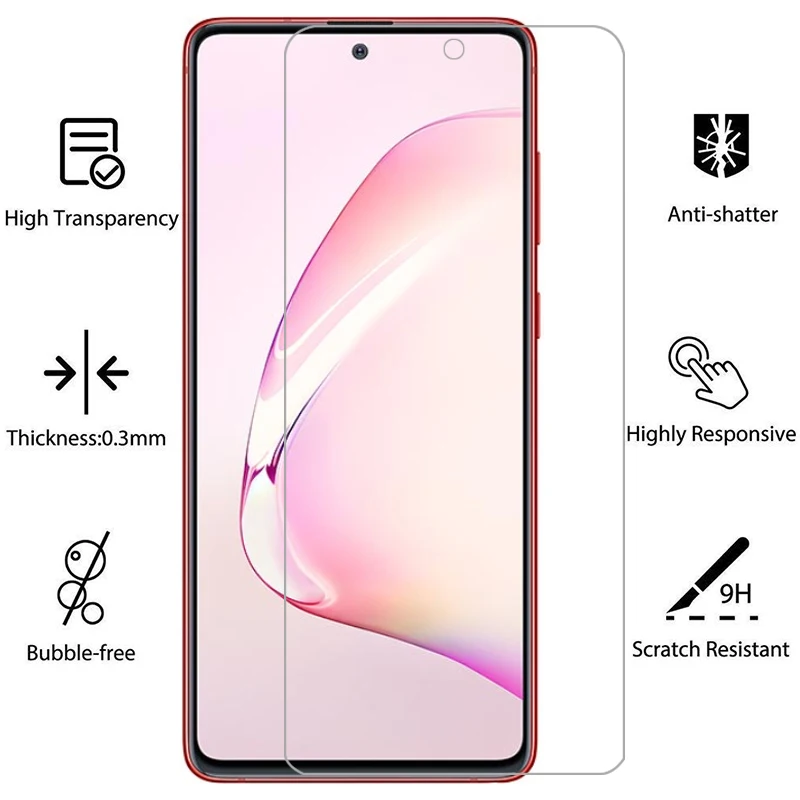 Чехол для samsung note 10 lite защитный чехол из закаленного стекла на экран galaxy note10 light 6 7