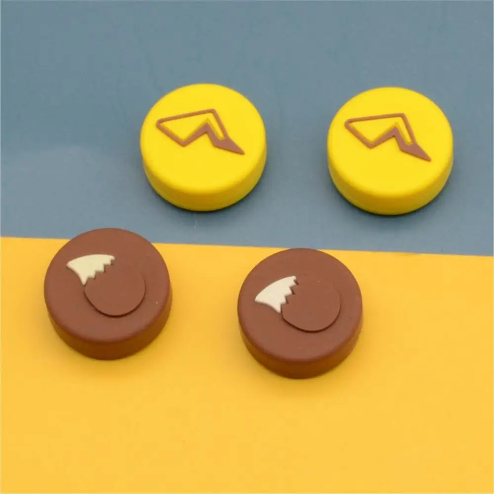 4Pcs/Pack Removable Silicone Analog Thumb Stick Button Grip Cartoon Caps for Nintend Switch Lite and NS Controller Gamepad Cover |