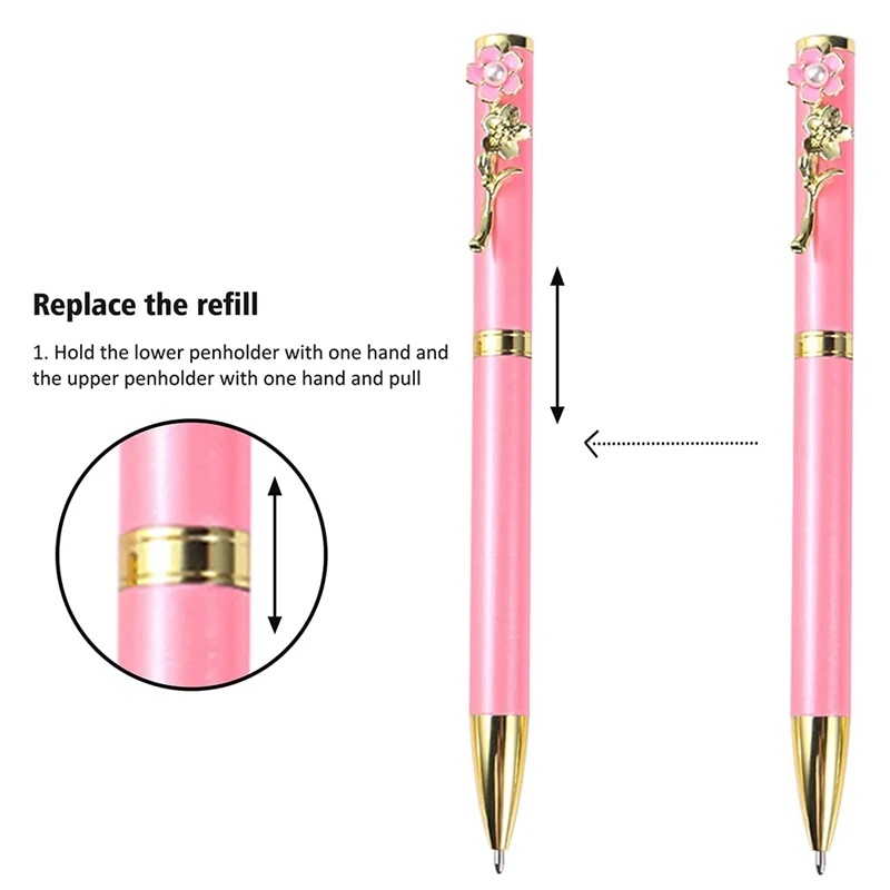 4 шт. металлические шариковые ручки с черными чернилами 1 мм |