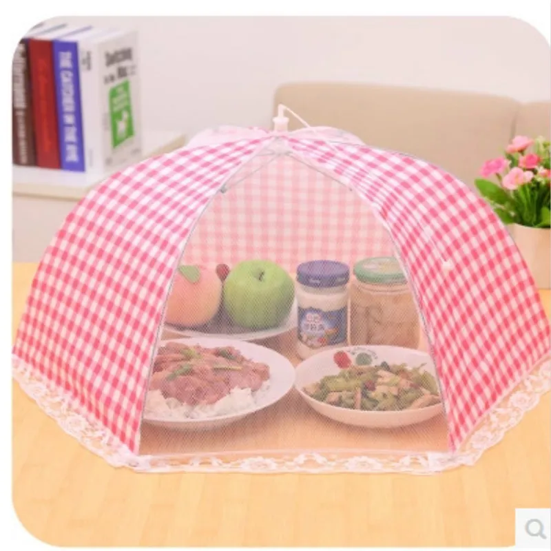 Кухонный сложенный колпак из сетки для еды анти мухи комары зонтик гигиеническая