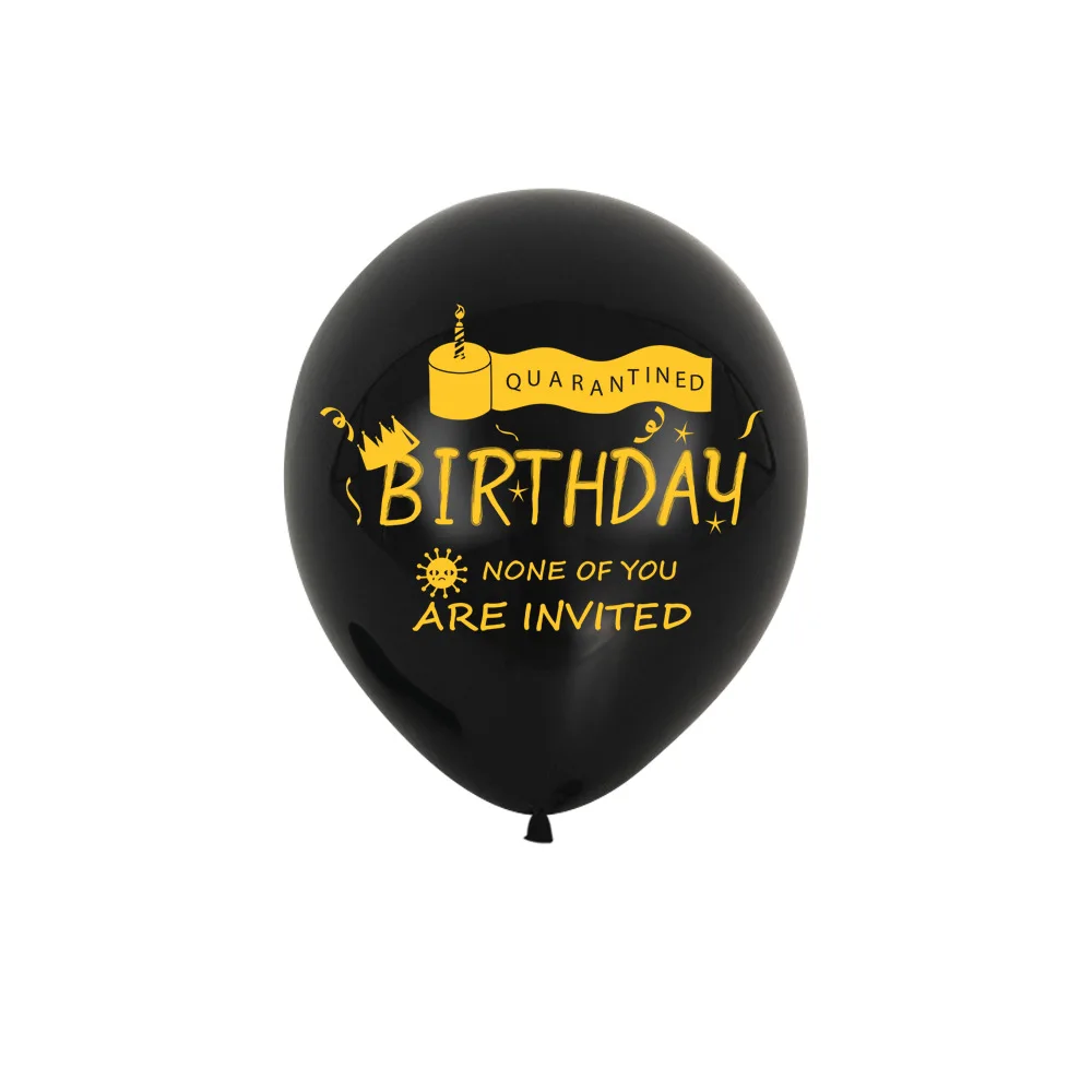 10 шт./лот 12-дюймовые латексные шары для карантинной вечеривечерние украшение дня