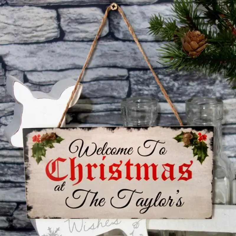 Деревянный настенный знак на дверь подвесная доска МДФ скандинавские Ретро лося