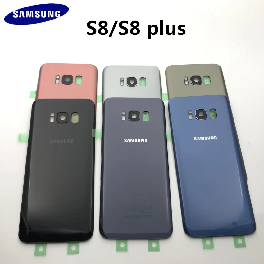 Задняя крышка батарейного отсека Samsung Galaxy S8 G950 plus G955 + стеклянная рамка для