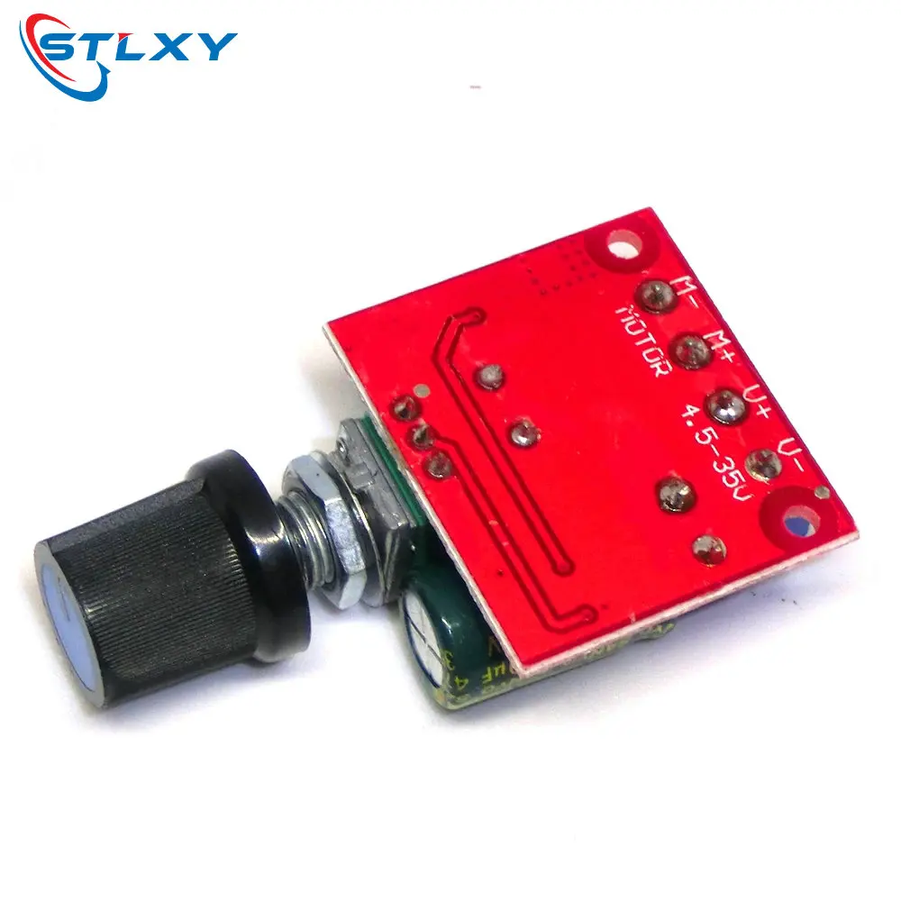 Mini 5A 90W PWM 12V Φ Модуль 4 5 V-35V Регулируемый регулятор скорости переключатель
