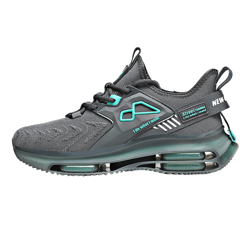 

2021 Autumn Men's Shoes Casuals Lace-Up Mixed Colors Cross-tied Round Toe Novelty Low Heels Flat Air Mesh Non-slip Breathable