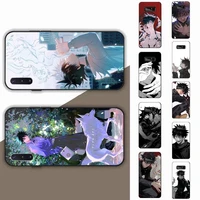 anime jujutsu kaisen fushiguro megumi phone case for samsung note 5 7 8 9 10 20 pro plus lite ultra a21 12 72