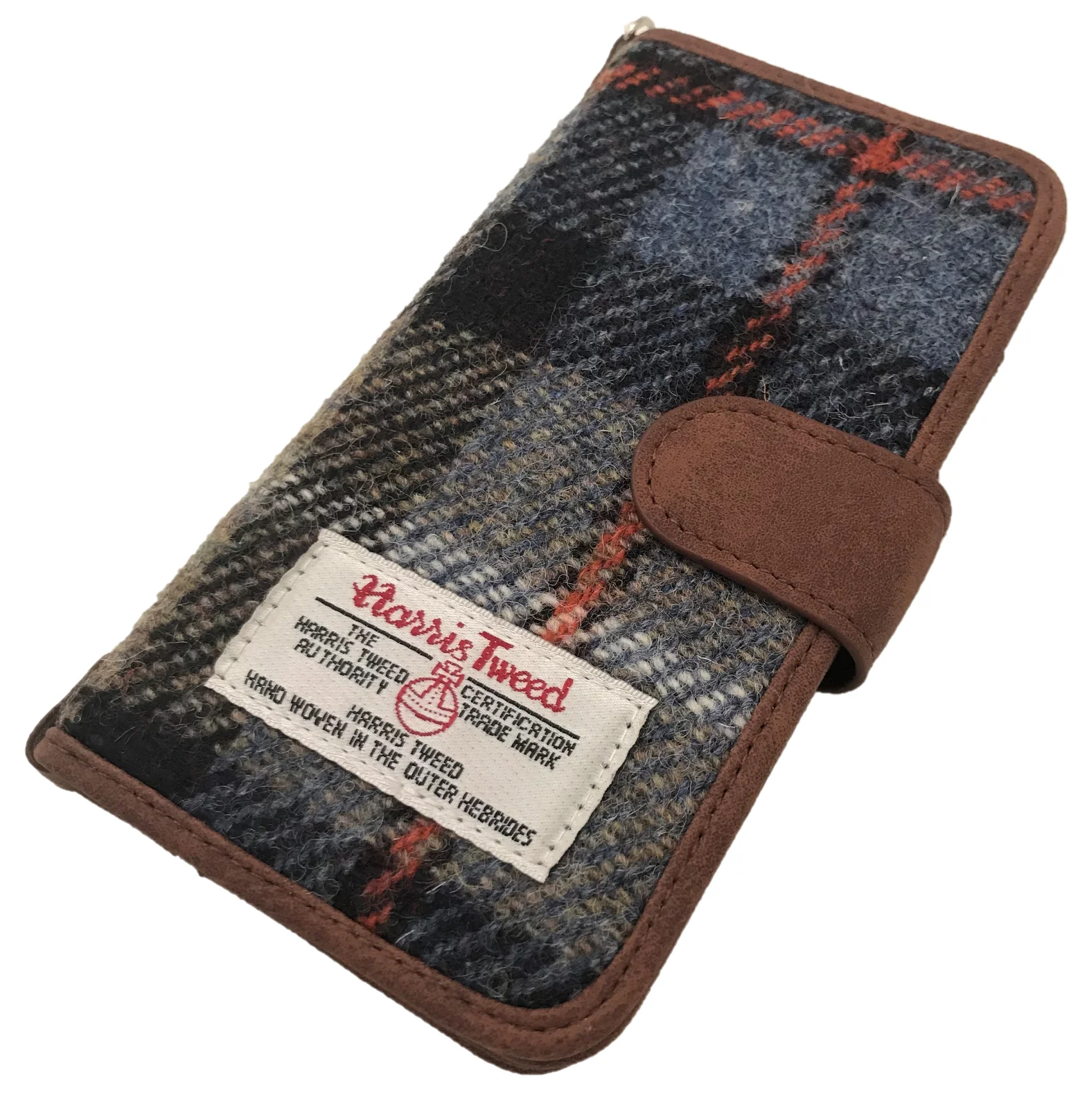 

HARRIS TWEED IPHONE SE 6 7 8 FOLIO PHONE CASE COVER WALLET TARTAN FLIP