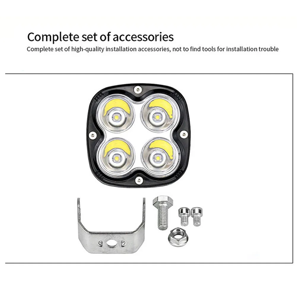 

Offroad LED SUV Work Light Spot Pods Truck White 2pcs Set 6000K Driving