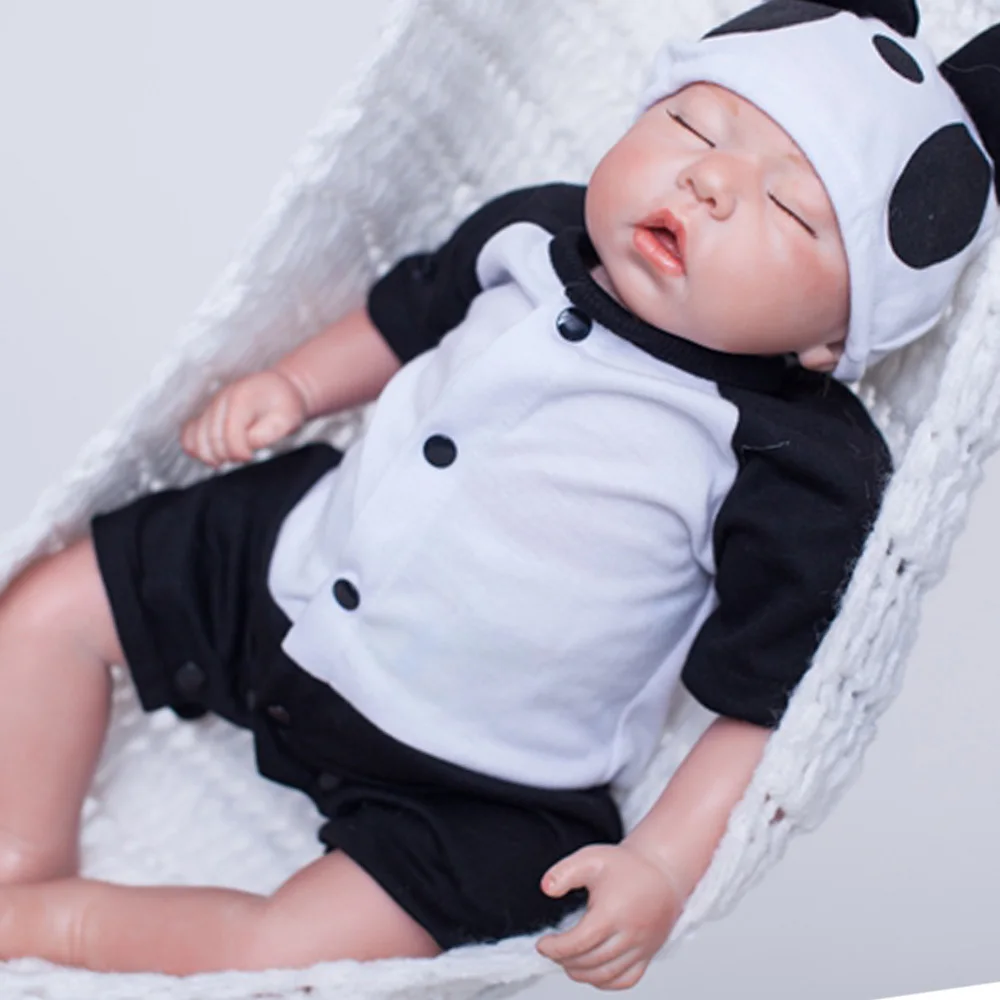 

OtardDolls Bebe Reborn Dolls 20 inch Reborn Baby Doll Soft Vinyl Silicon Newborn Doll bonecas Panda Clothes For kids Gifts
